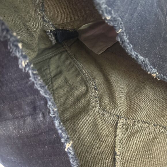 GAP Skirt Womens 2 Dark Blue Frayed Hem Denim Jean 90s Y2K - Picture 7 of 7